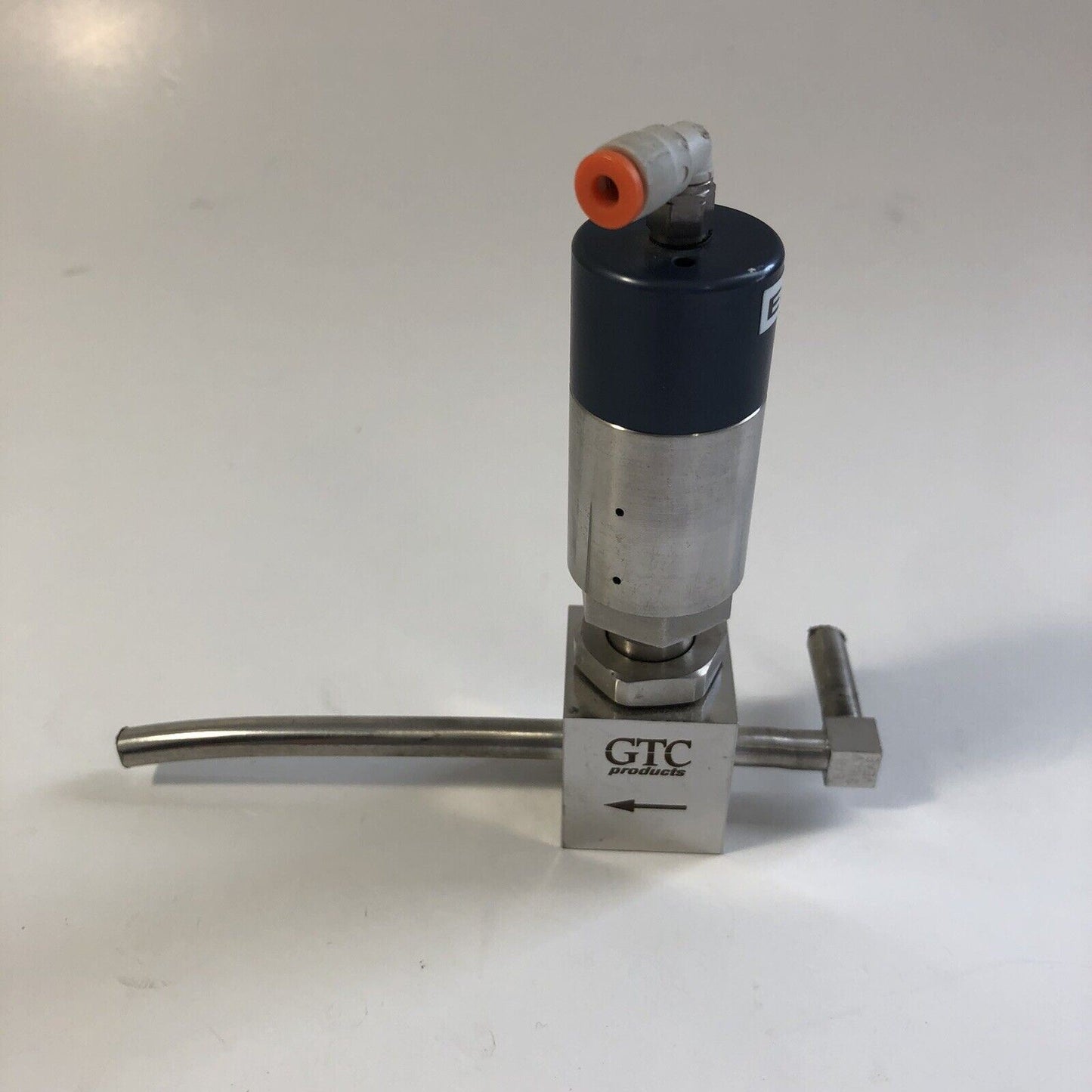 GTC Air-Actuated Diaphragm Valve Pneumatic 1/4" Stainless Steel Tubing