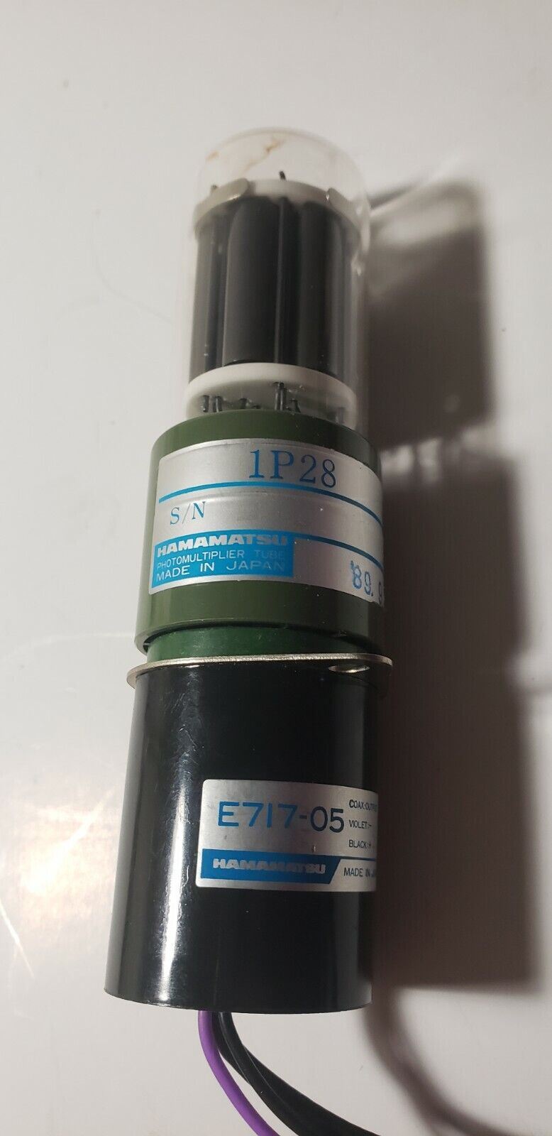 Hamamatsu 1P28 Photomultipler Tube with E717-05 Mount