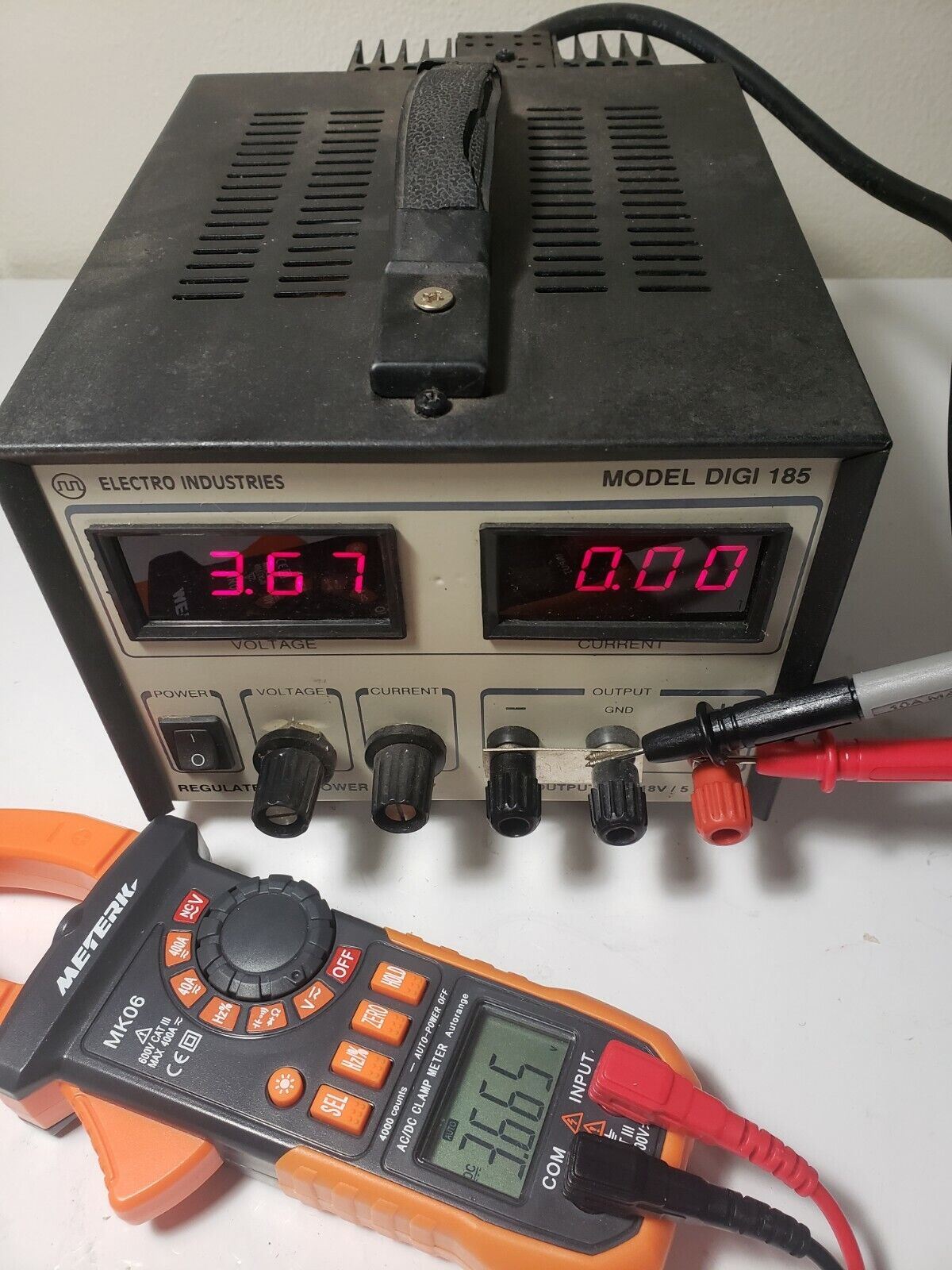 ELECTRO INDUSTRIES DIGI 185 DC POWER SUPPLY 18V 5A Tested