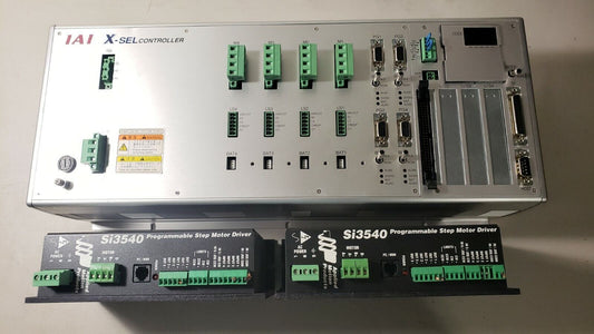 IAI X-SEL Controller X-SEL-KI-4-60B 110v with 2x Applied Motion Products Si3540
