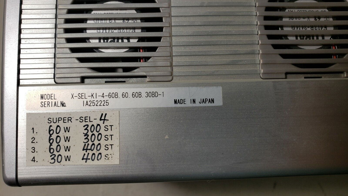 IAI X-SEL Controller X-SEL-KI-4-60B 110v with 2x Applied Motion Products Si3540