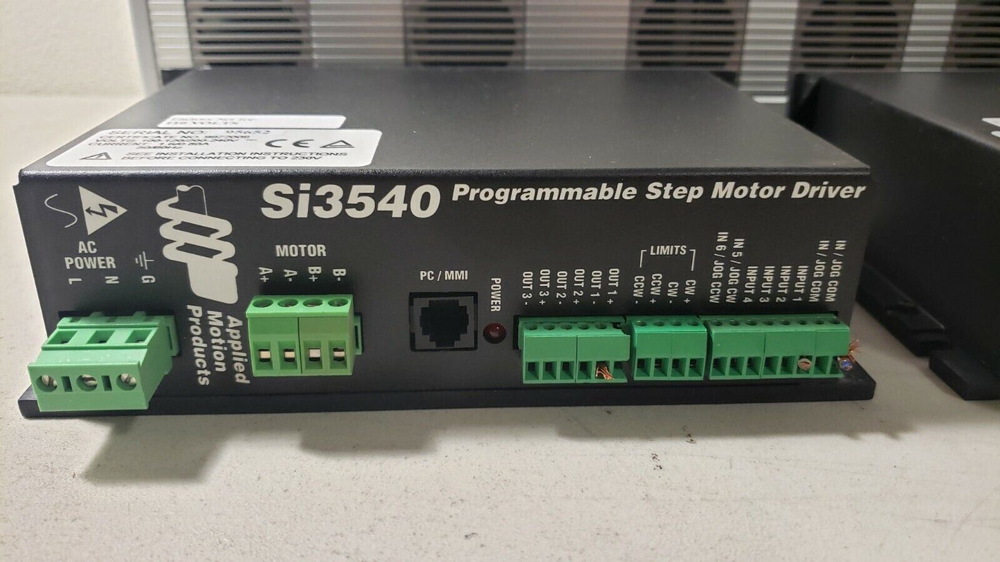 IAI X-SEL Controller X-SEL-KI-4-60B 110v with 2x Applied Motion Products Si3540