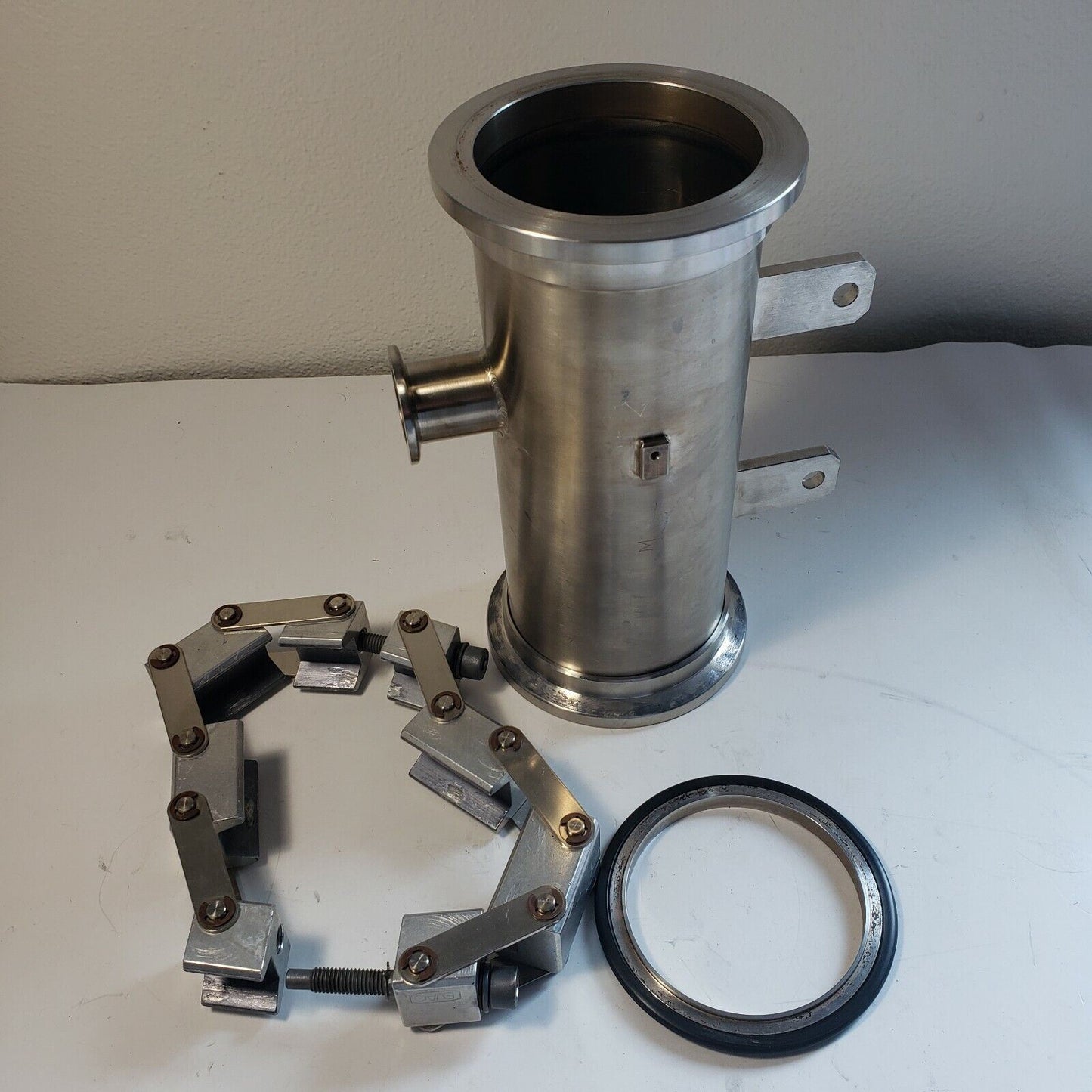 ISO-K 80 Vacuum Chamber Adapter KF25 Side Port with O-ring Seal and Fastener