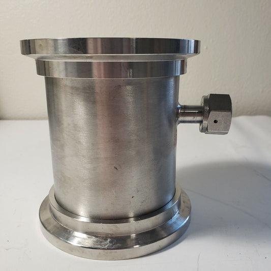 ISO-K 80 ISO DN 80 Vacuum Chamber Nipple VCO 1/2" Female Side Port 5" Tall