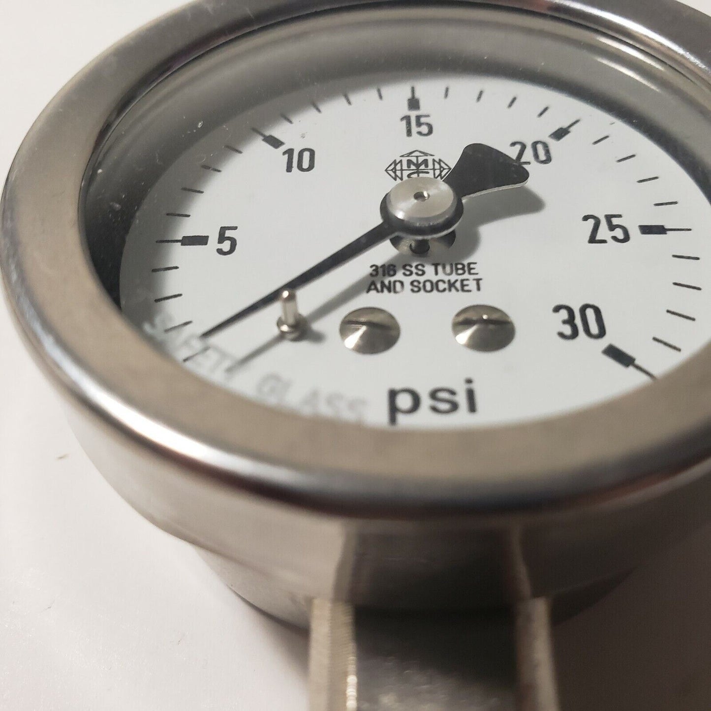 McDaniel Presure Gauge 0 to 30 PSI 1/2" Made in Germany
