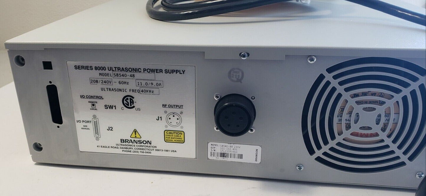 New Branson S8540-48 Ultrasonic Power Supply Generator 40KHz Series 8000