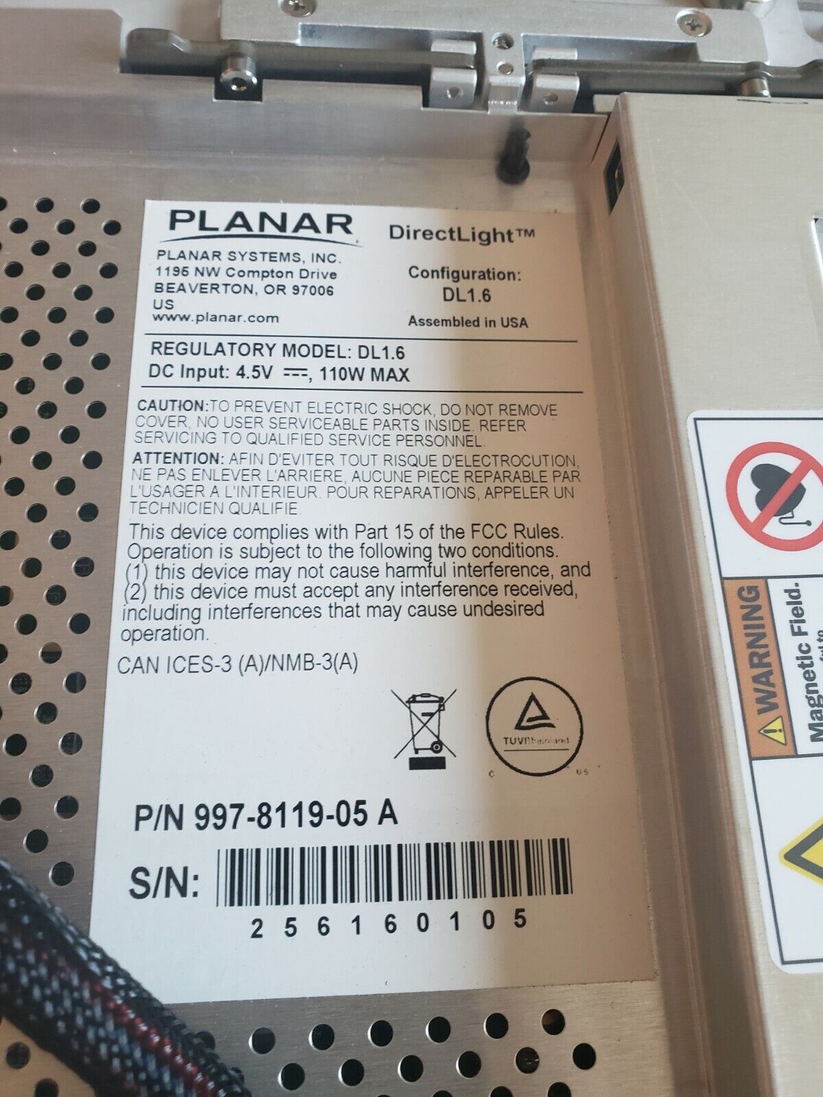 Planar DirectLight DL1.6 LED Modular Display Video Wall Panel