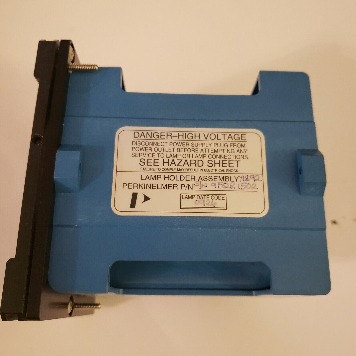 Perkin Elmer Y1892 Lamp Holder Module 9FQR 1502 CDS 002-100116-02