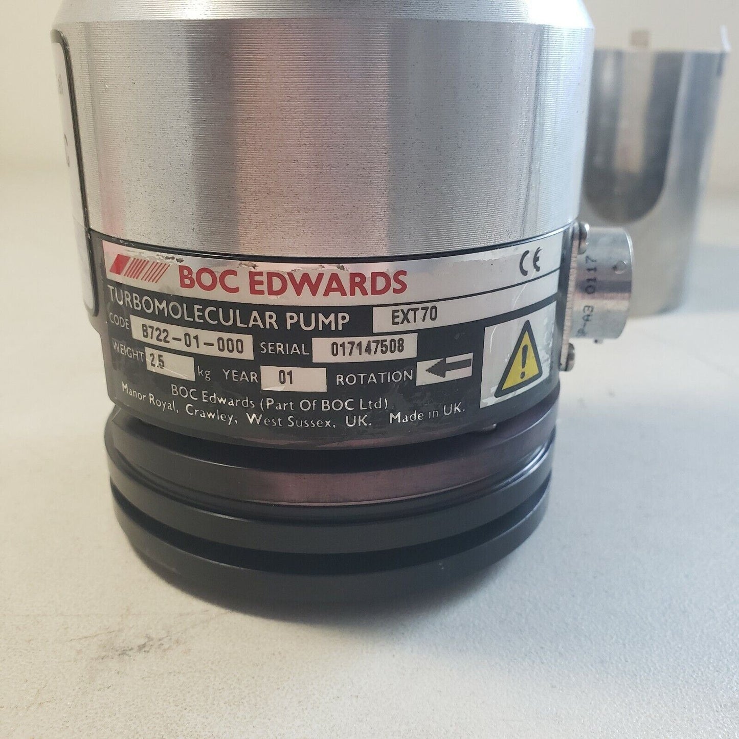 BOC Edwards Turbo Pump EXT70 Turbomolecular ISO63K B722-01-000 NEEDS REBUILD
