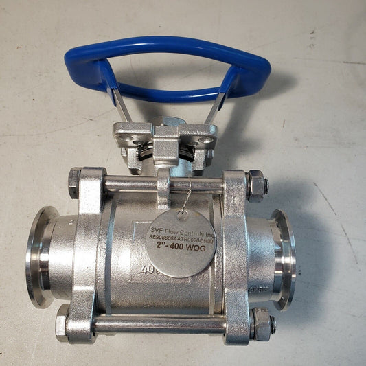 SVF Flow Controls 1 1/2" Two-Way Sanitary Valve CF8M 400WOG