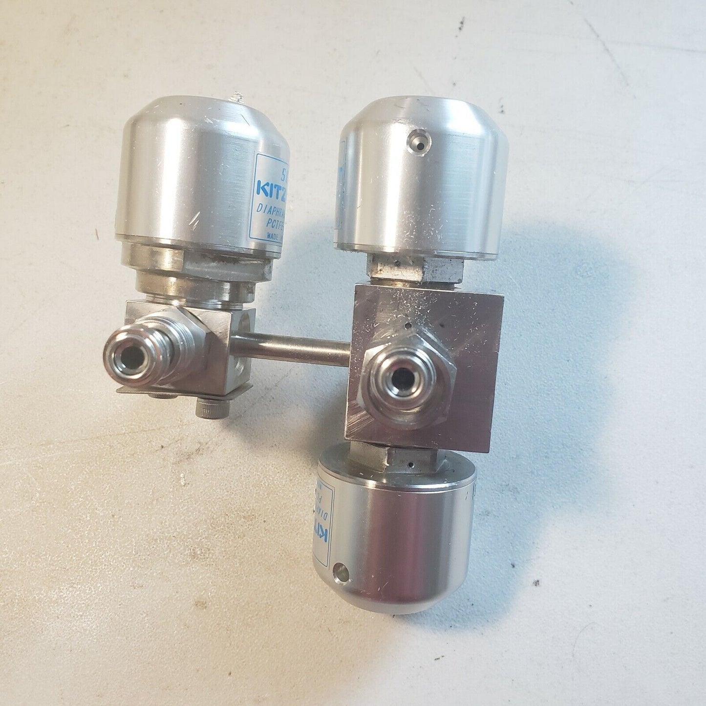KITZ SCT SCV 10K 1/4" VCR KD 316L EP Diaphragm Valve PCTFE Seat Normally Closed