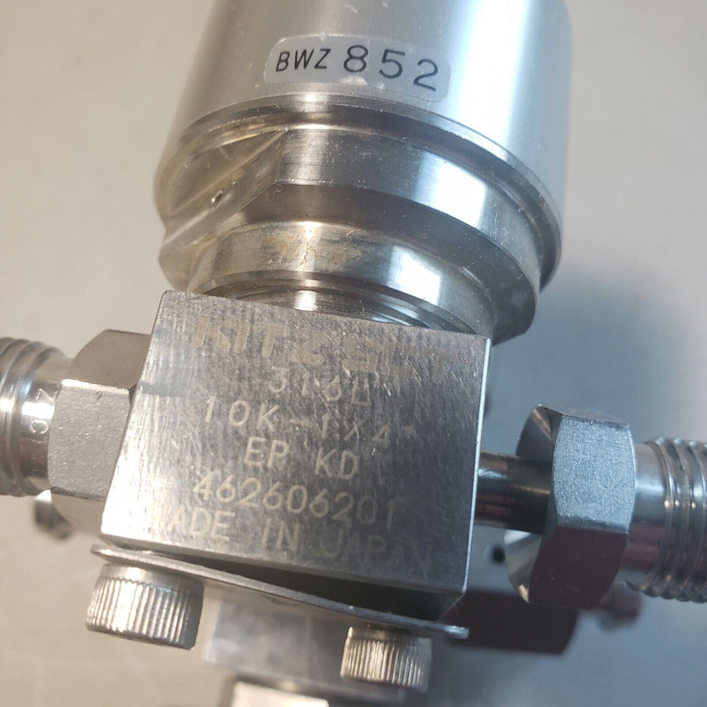KITZ SCT SCV 10K 1/4" VCR KD 316L EP Diaphragm Valve PCTFE Seat Normally Closed
