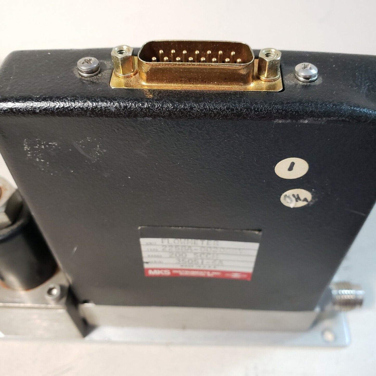 MKS MFC 2258A-00200RV CH4 Methane Mass Flow Controller 1/4" VCR Fittings SS-4BK
