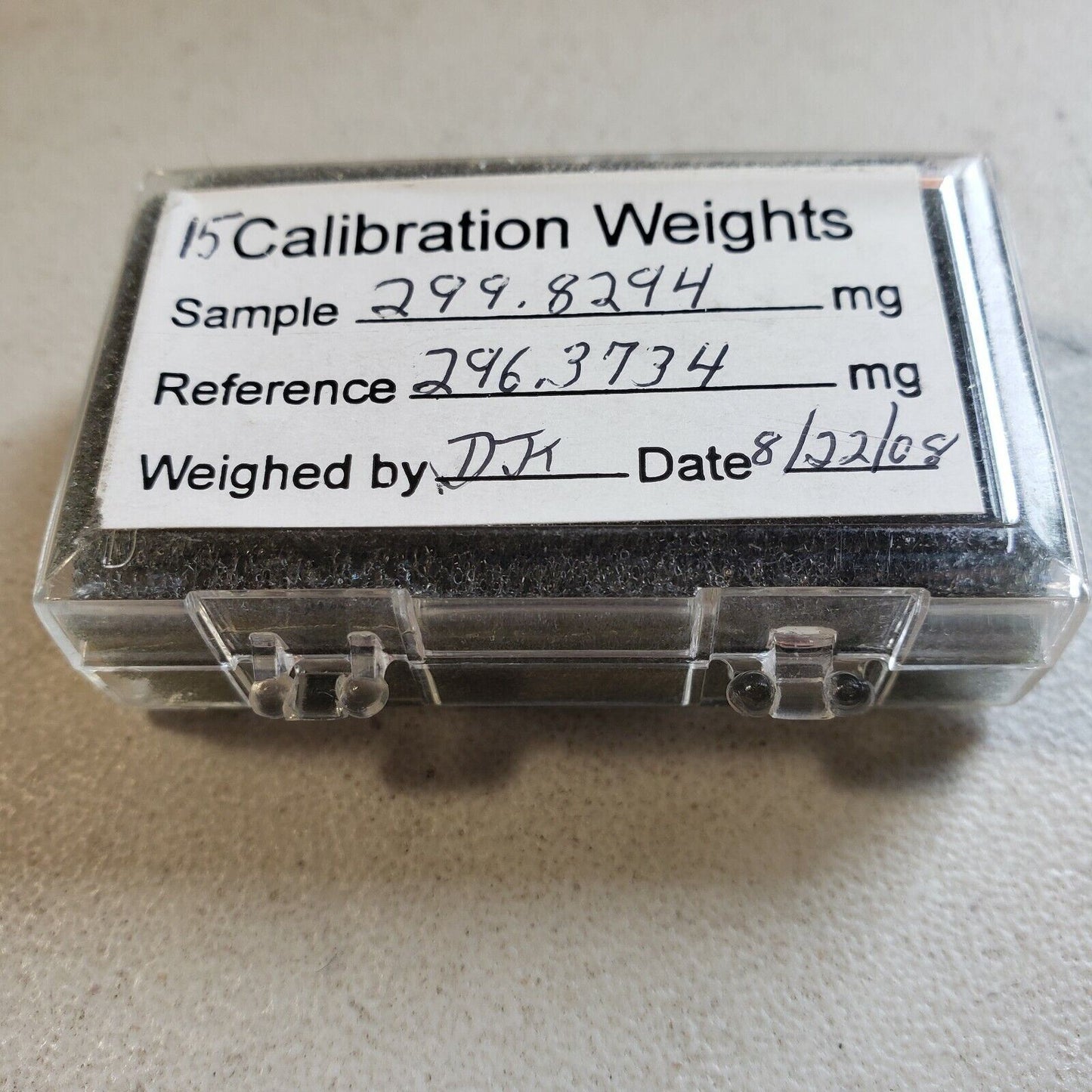 Calibration Weights Set for TA Instruments Q600 SDT 2960 PN 960014.901