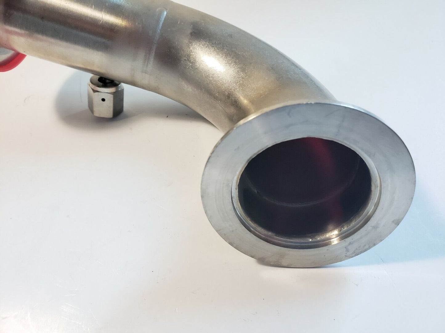 KF50 NW50 High Vacuum Stainless Steel 90° Elbow Flange w 1/4" VCR Fitting