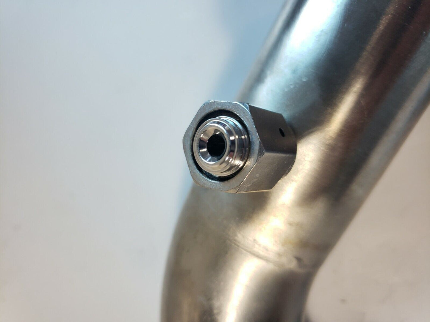 KF50 NW50 High Vacuum Stainless Steel 90° Elbow Flange w 1/4" VCR Fitting