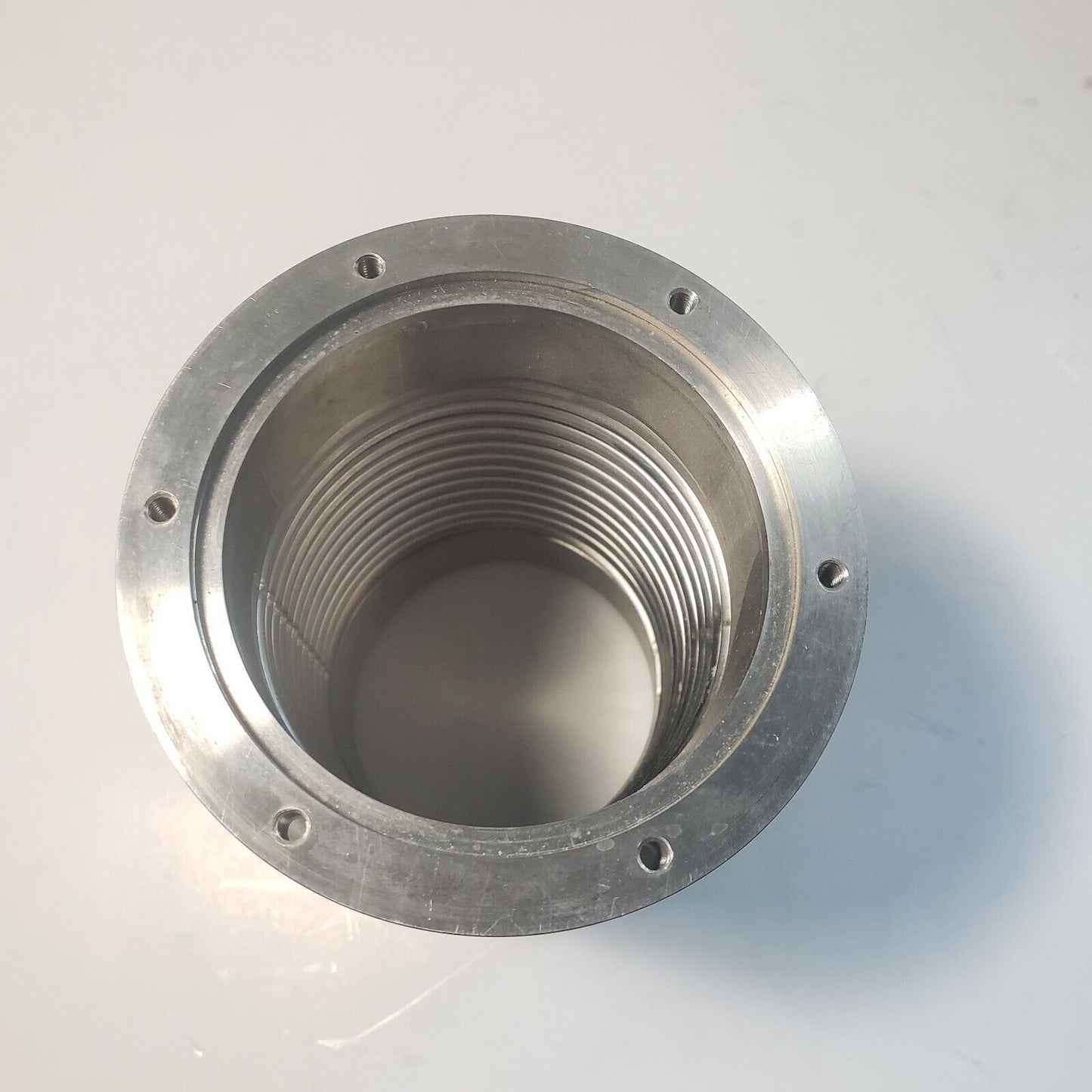 NW80 ISO80 F 80F Bellows Adapter Flange High Vacuum 5" Long Stainless Steel