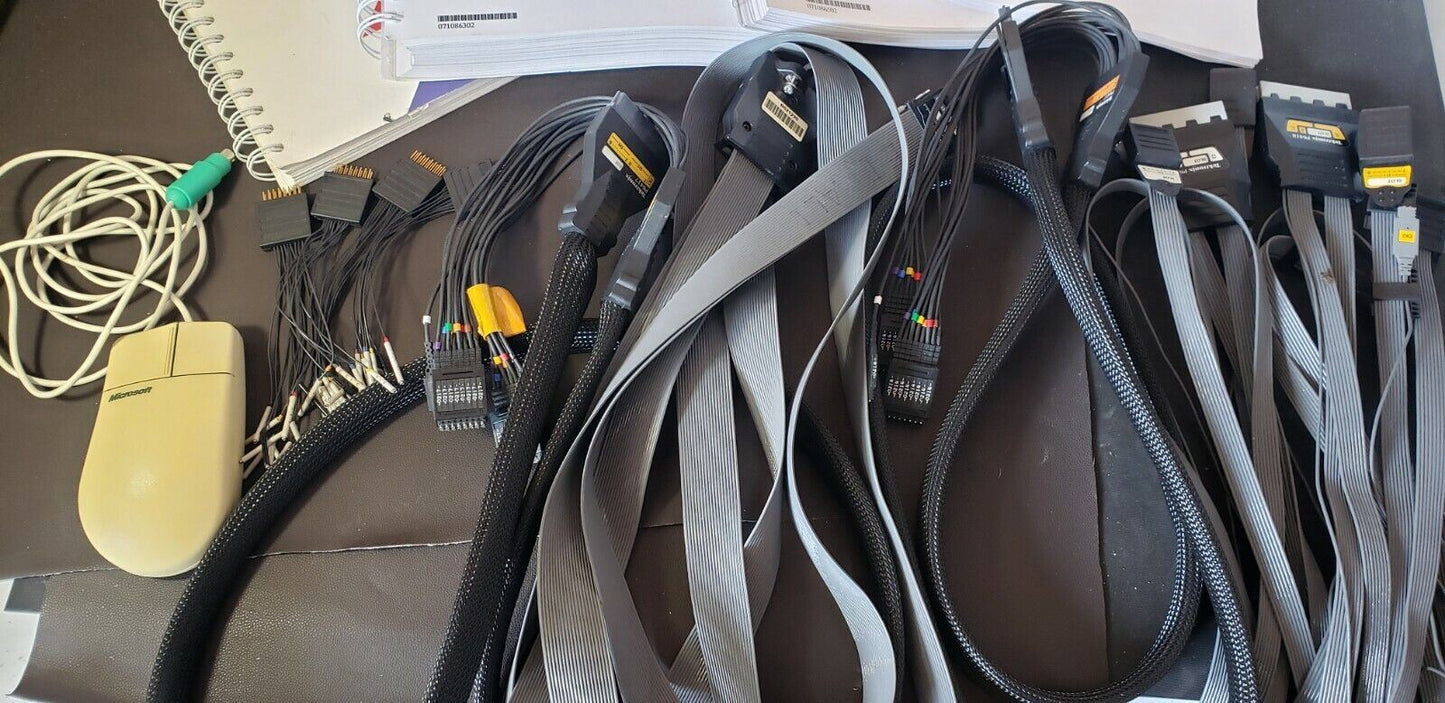 Tektronix TLA715 Logic Analyzer with TLA7AA4 Module, Manuals, Many Accessories