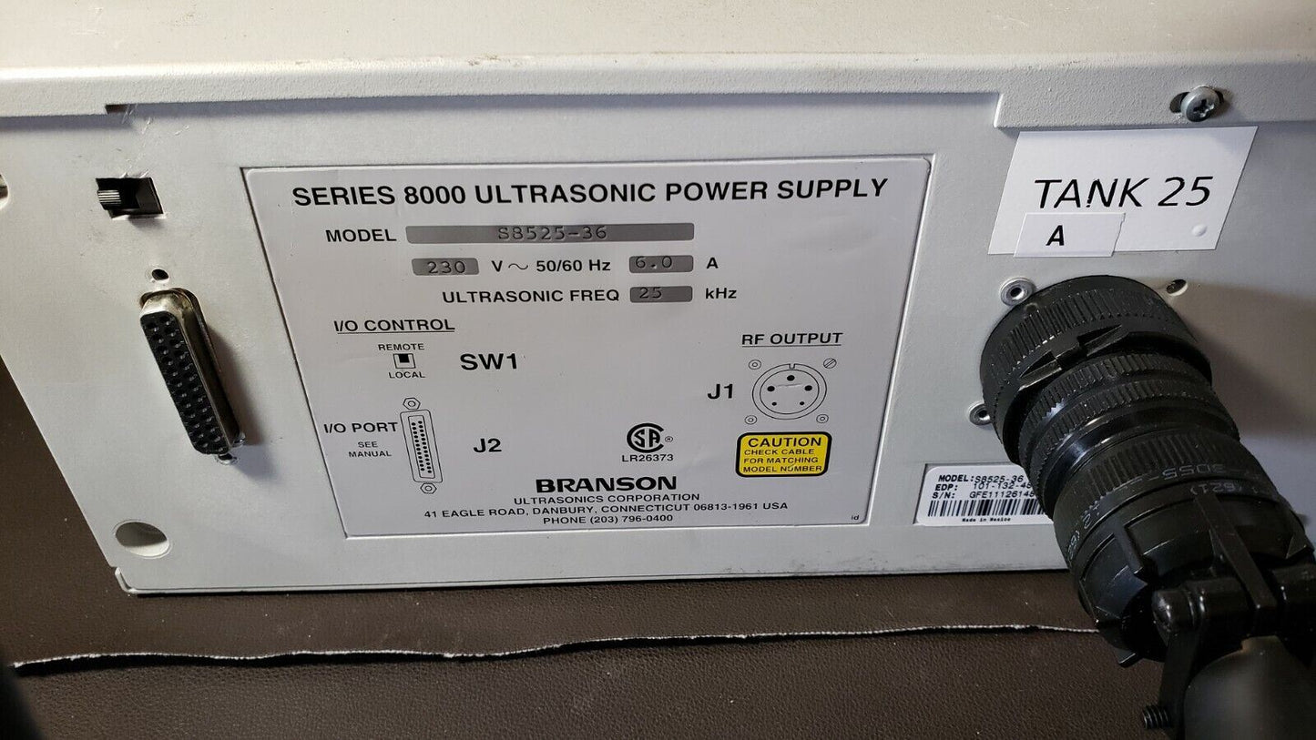 Emerson Series 8000 S8525-36 Ultrasonic Power Supply 230v 36 Element 1440 Watt