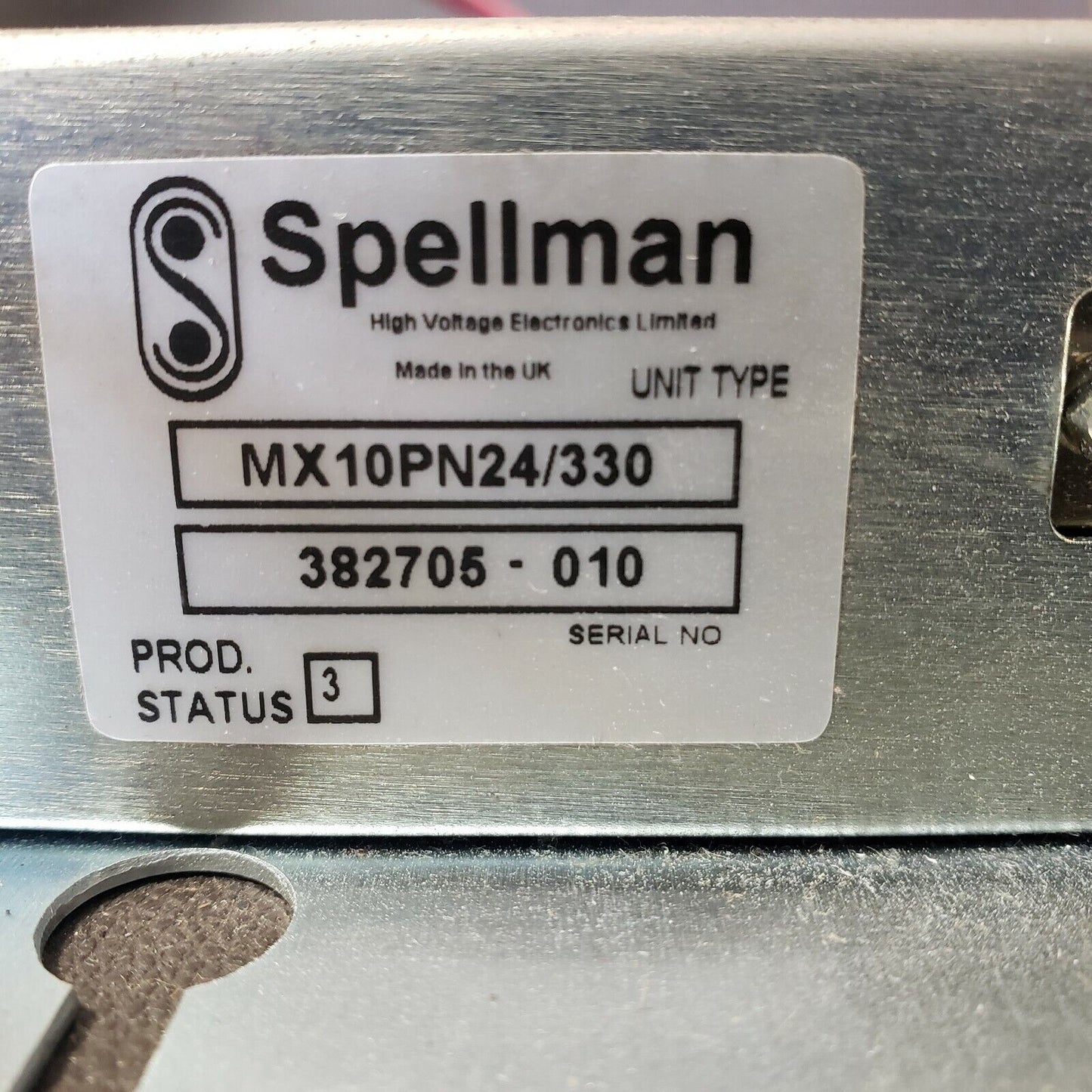 Spellman MX10PN24/330 HV Dynode Power Supply for Thermo MSQ Plus