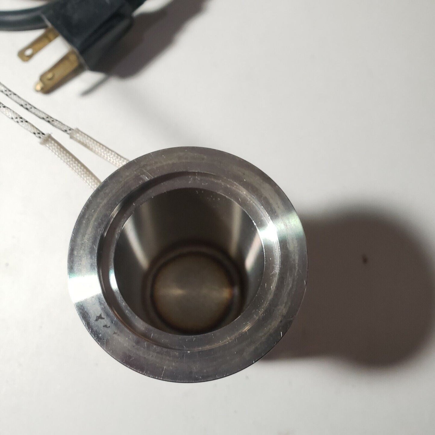 ISO KF40 Fitting Half Nipple with Heating Element SS High Vacuum Storage Vial