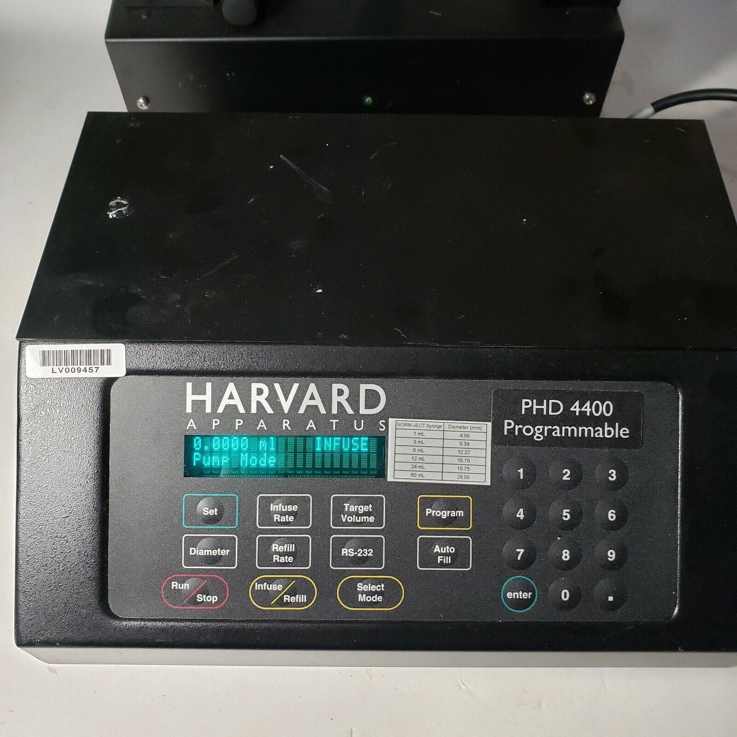 Harvard Apparatus PHD 4400 70-2201 With Single Syringe Pump NO CABLE Tested