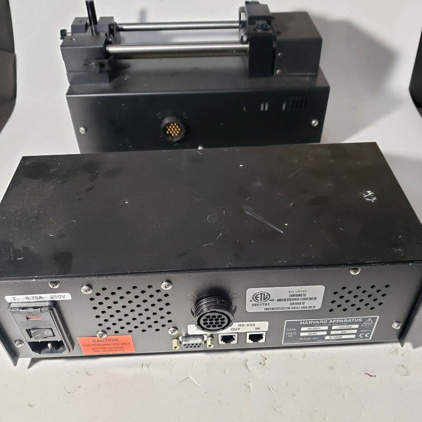 Harvard Apparatus PHD 4400 70-2201 With Single Syringe Pump NO CABLE Tested