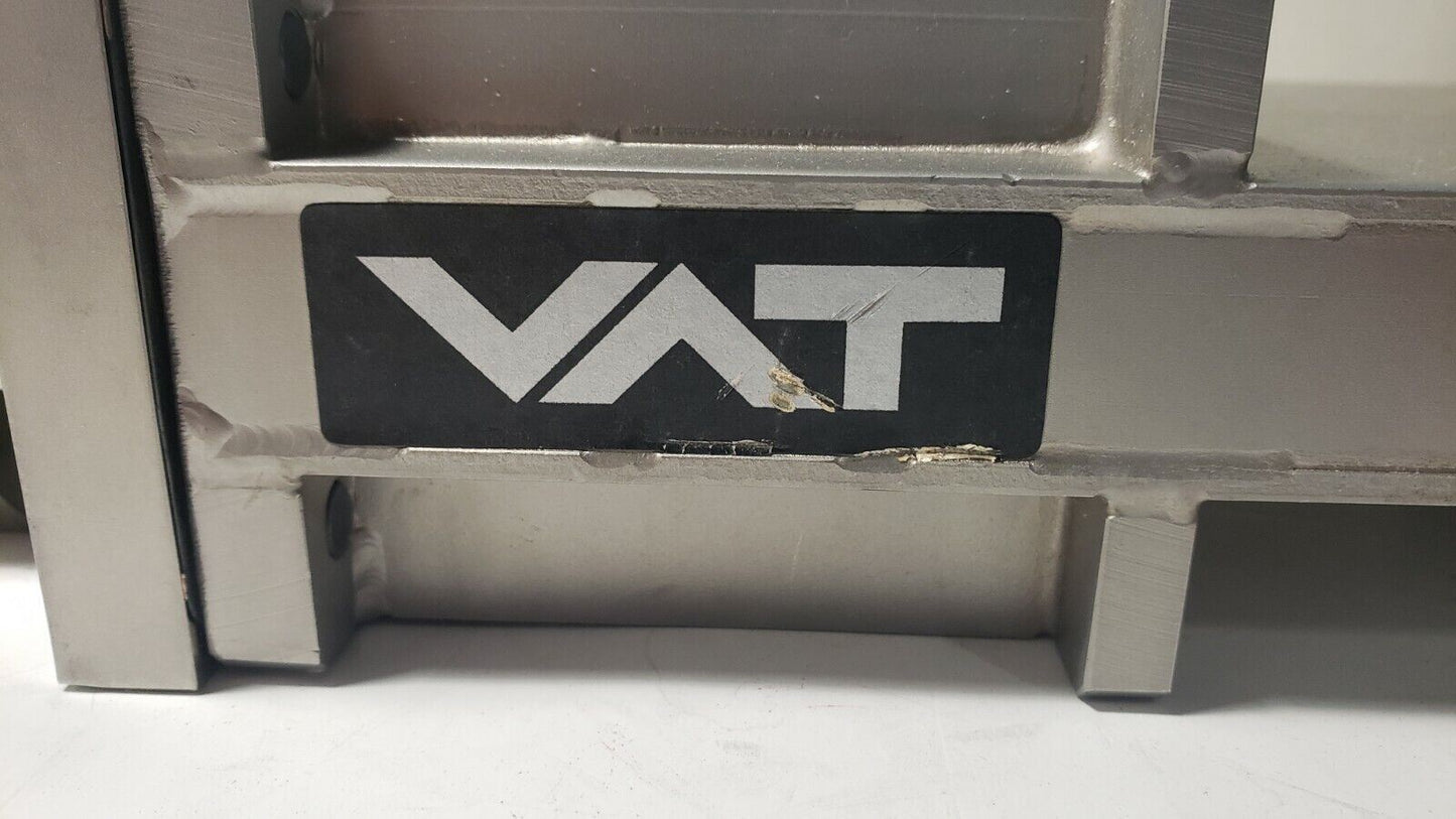 VAT DN100CF 6" Conflat Pneumatic Gate Valve F-10-50429-01 High Vacuum Stainless