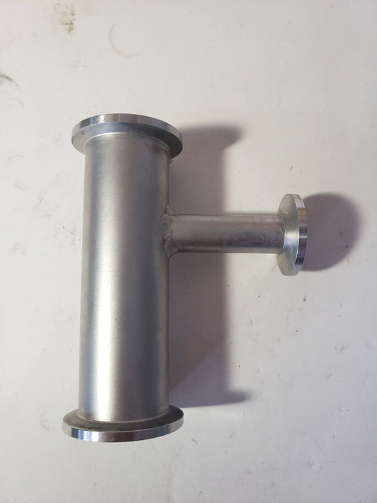 KF25 NW25 Nipple Tee KF16 NW16 Side Port ISO Fittings High Vacuum Stainless