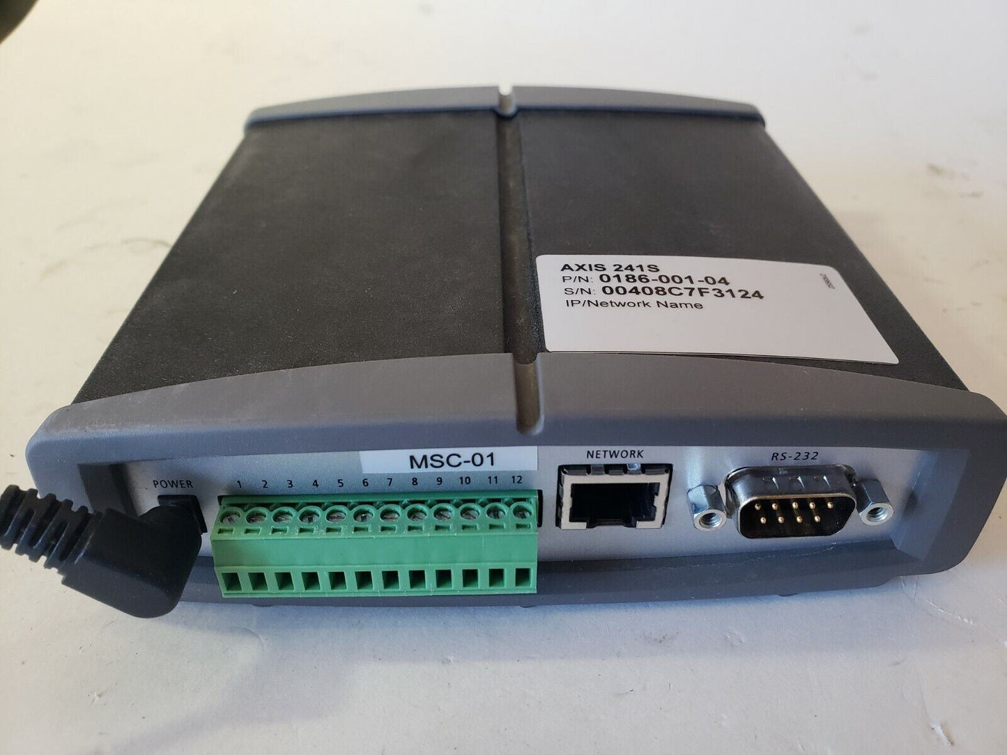 AXIS 241S Video Server 0186-001-04 Network IP Security Surveillance CCTV w/Power