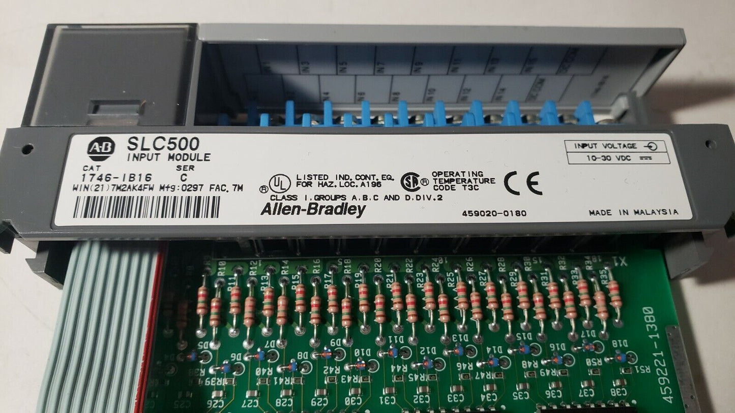AB Allen-Bradley SLC500 Input Module 1746-IB16 SER C PLC