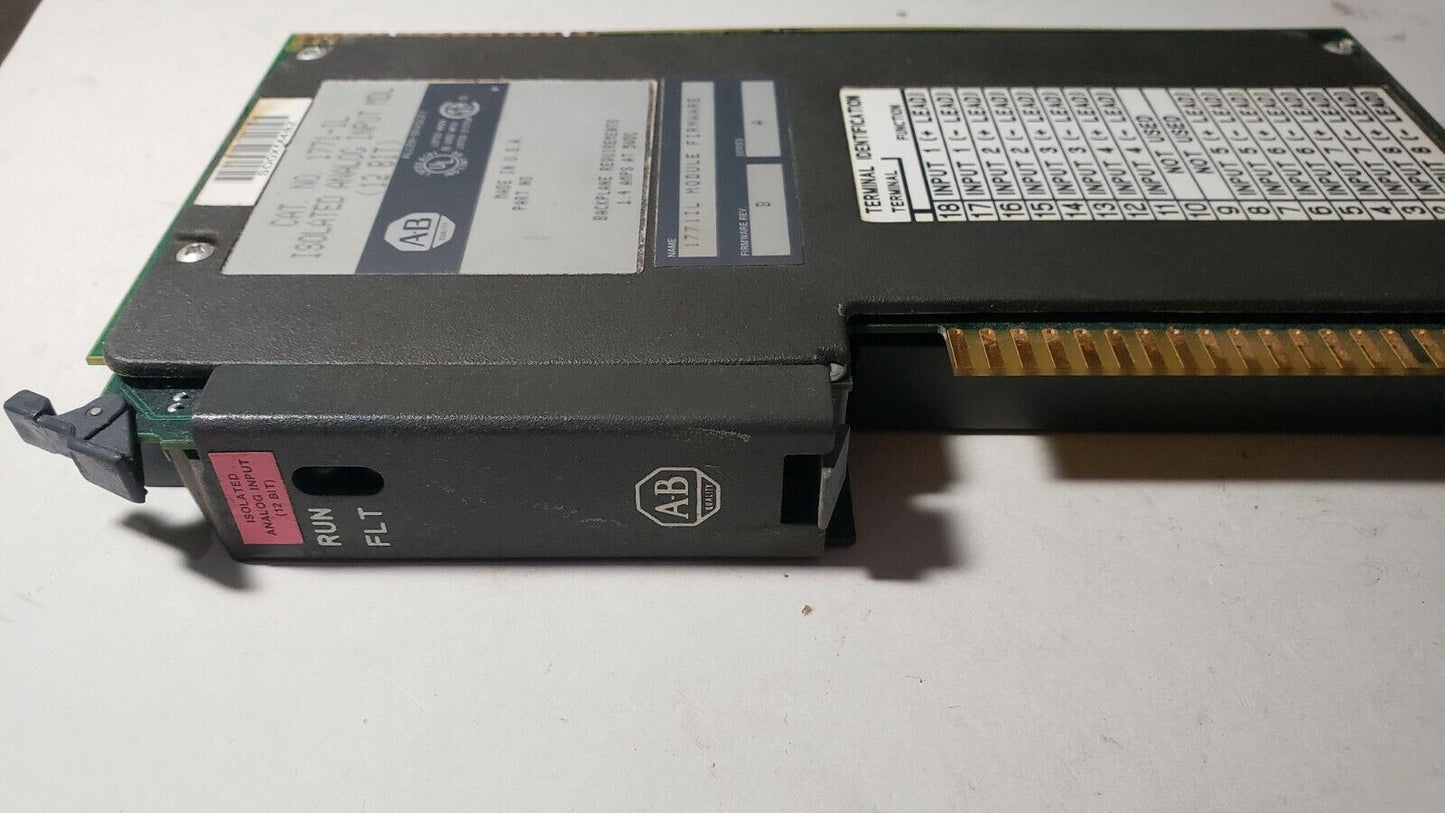 Allen Bradley 1771-IL Isolated Analog Input Module MDL 12 BIT