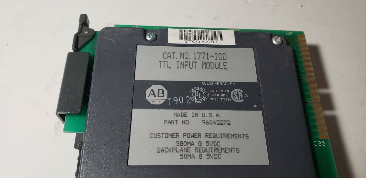 Allen Bradley 1771-IGD TTL Input Module PLC5 P/N 96042272