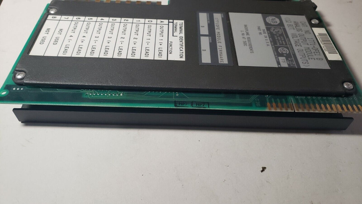 1771-OFE B Allen Bradley Analog Output Module 12 Bit PLC 5 1771OFE1