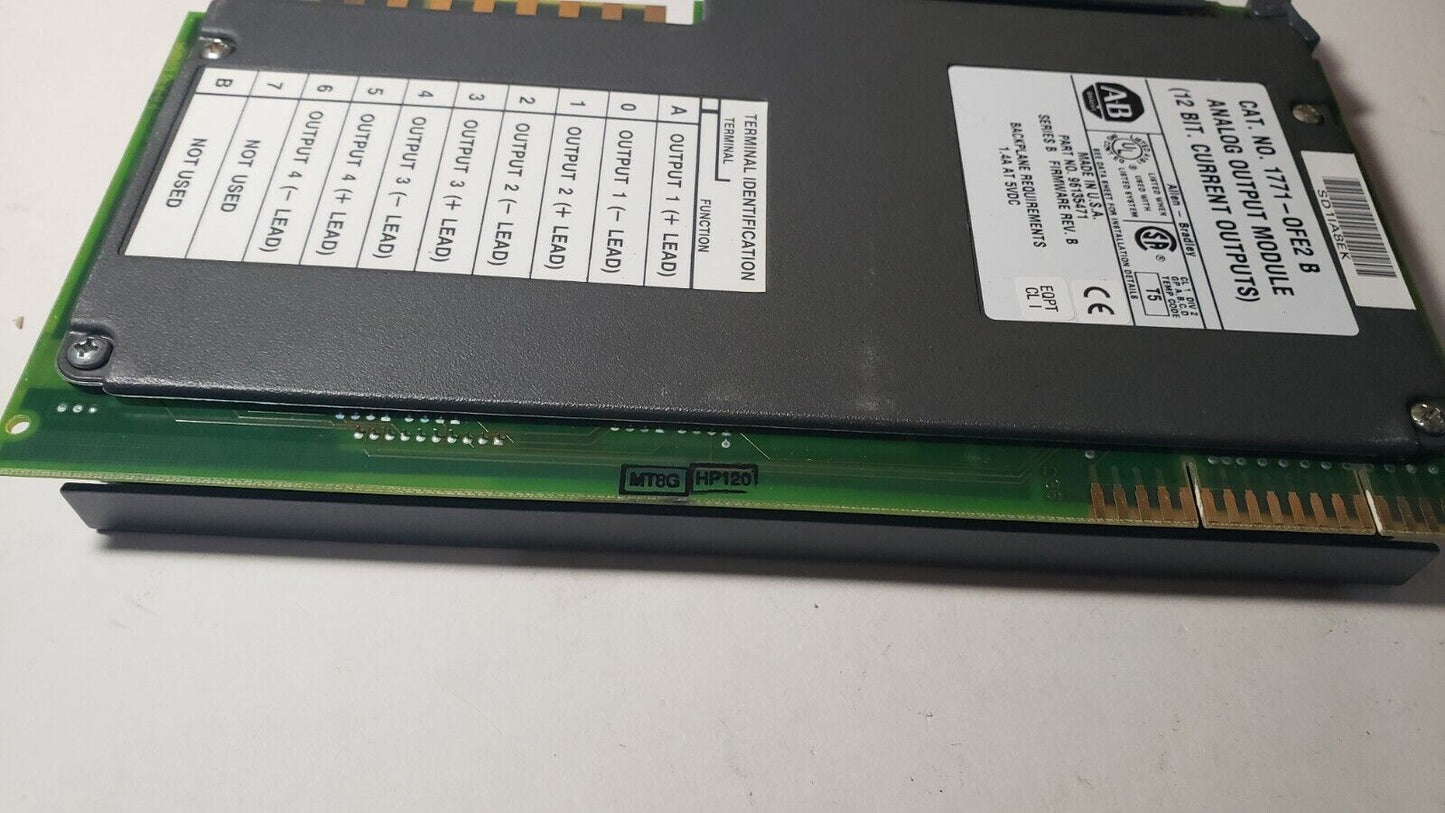 Allen-Bradley 1771-OFE2 96135471 1771-OFE2/B 12 Bit Current Output Module PLC-5