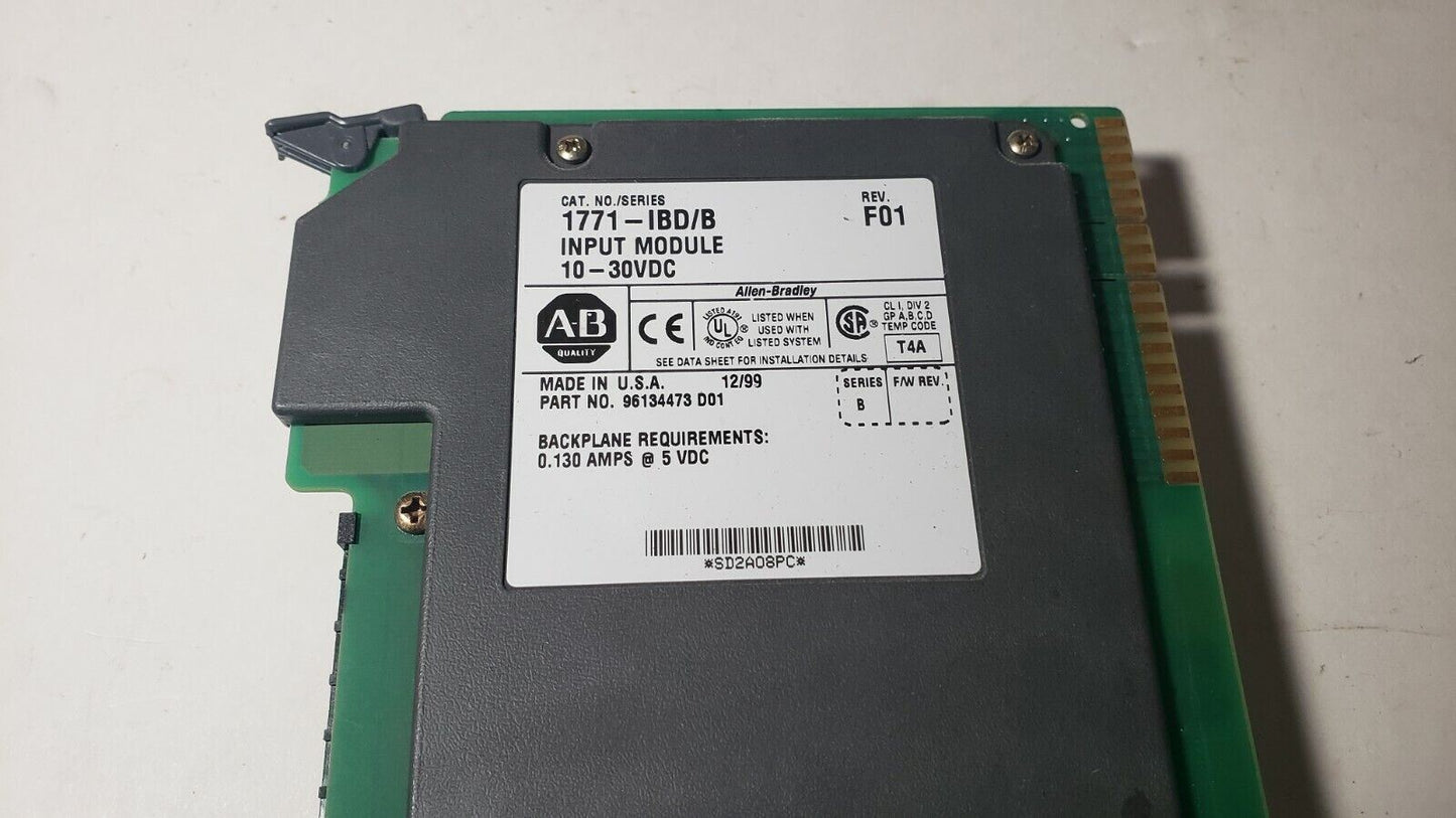 Allen-Bradley 1771-IBD/B 1771-IBD B Input Module 10-30VDC 96134473
