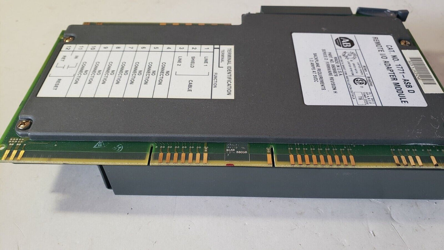 Allen Bradley 1771-ASB D Remote I/O Adapter Module 1771-ASB/D
