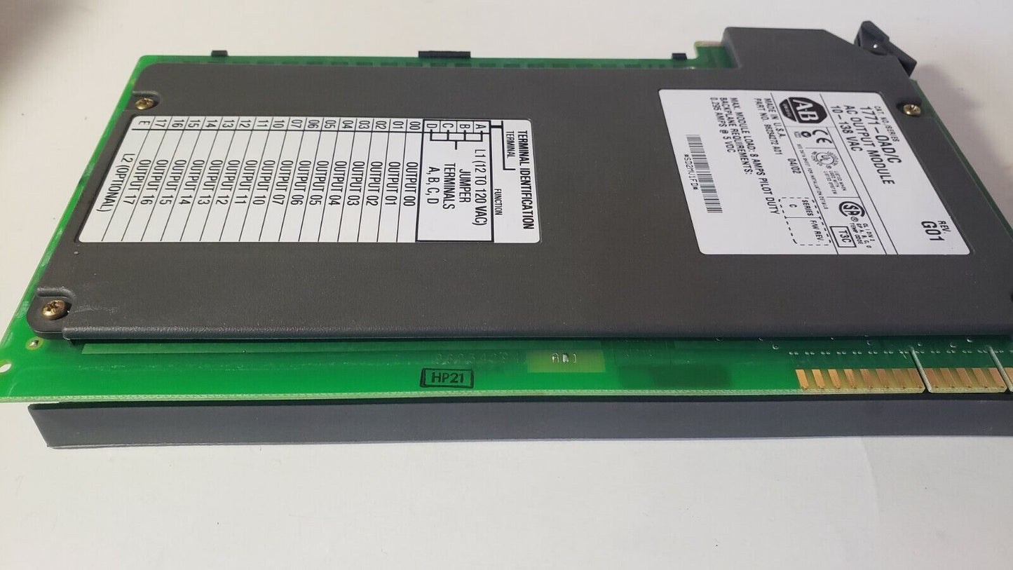ALLEN bradley 1771-OAD Ser. C AC Output Module 10 to 138 VAC 96234272