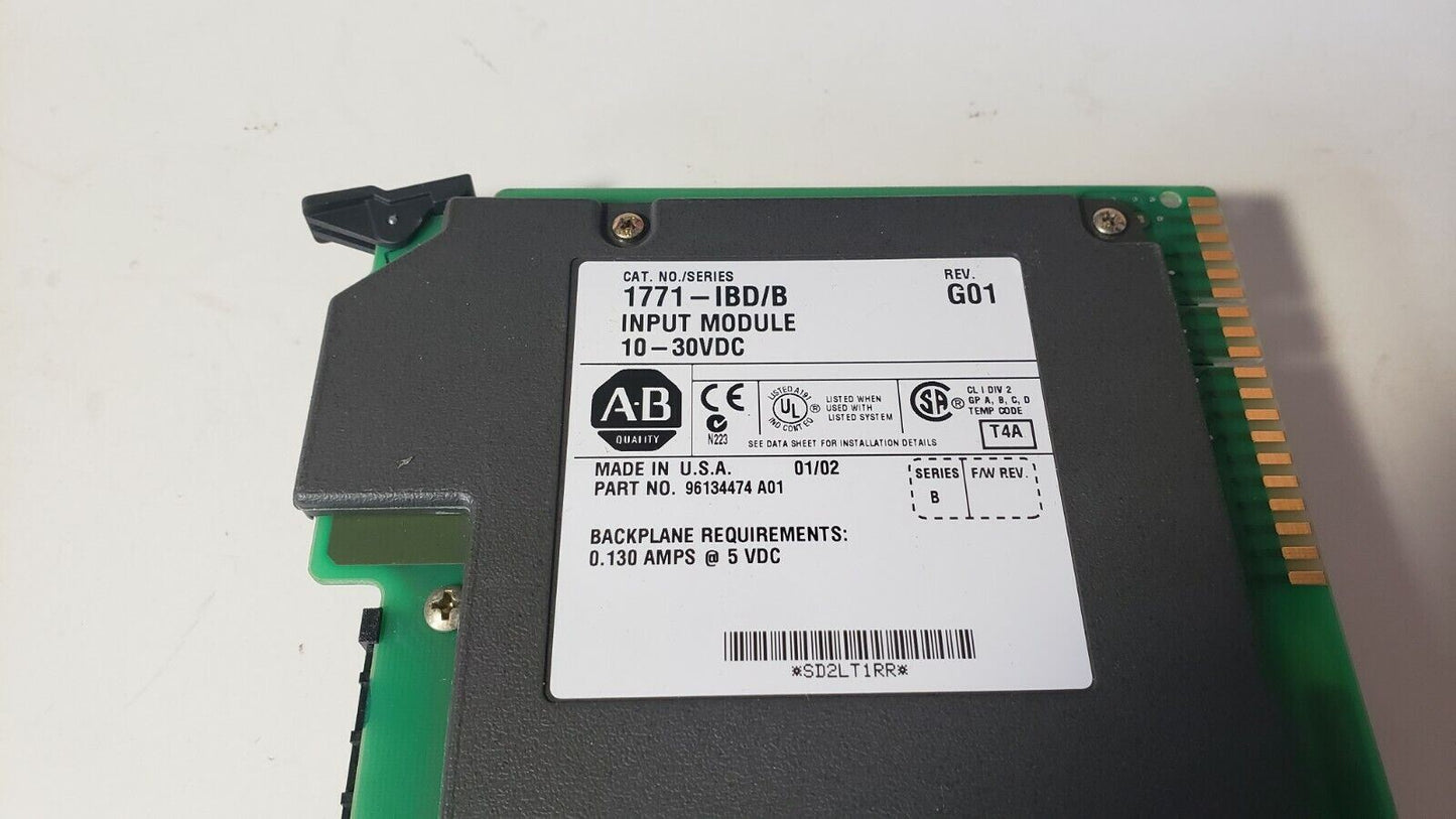 Allen-Bradley 1771-IBD/B Input Module 10-30VDC PLC-5 PN 96134474