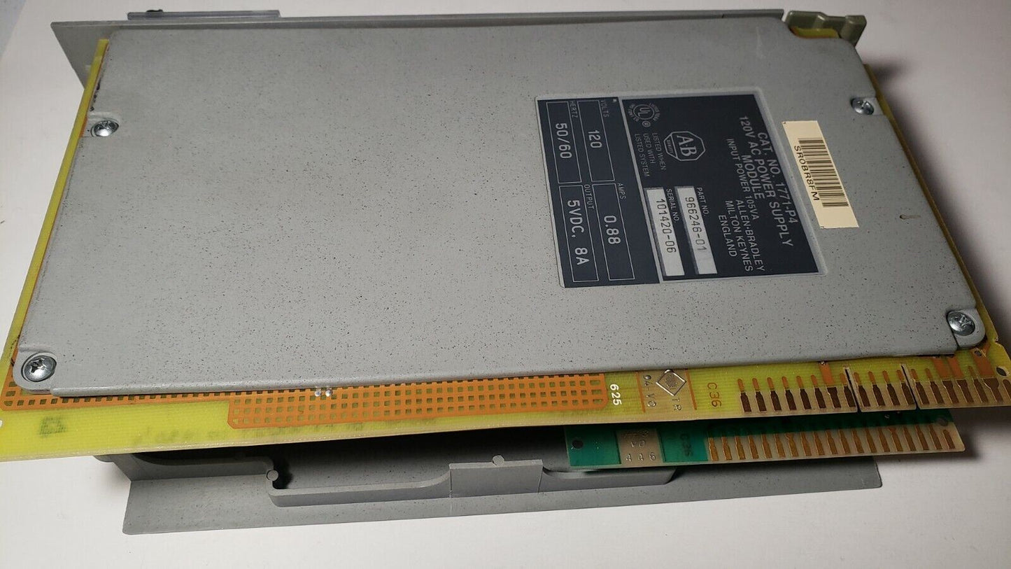 Allen Bradley 1771-P4 120V 0.88A AC Power Supply Module 5VDC, 8A PN 966245-01
