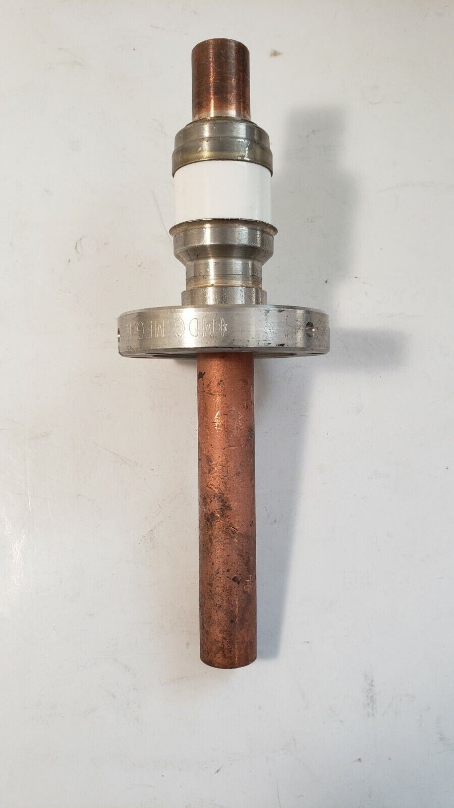 MDC High Current Vacuum Feedthrough 3/4" Copper Bar Rod 2.75" Conflat Flange