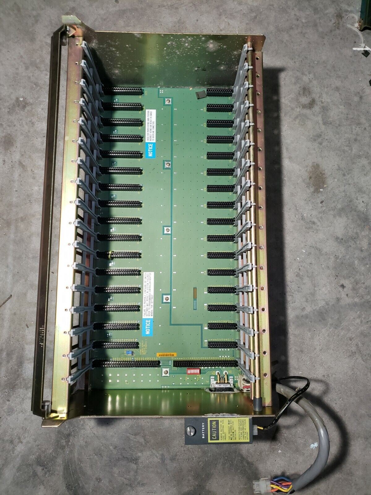 Allen Bradley 1771-A4B 16 Slot I/O Chassis 1771A4B Series B w/ Battery + Cable
