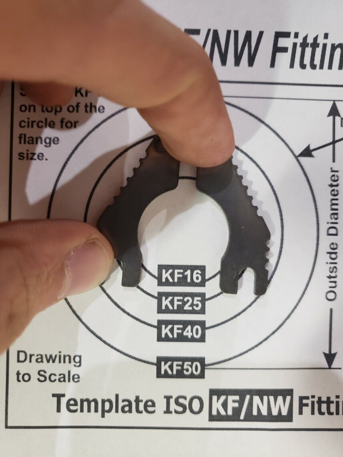 ISO KF16 Screw-Type Clamp High Vacuum Seal KF10 NW16 NW10