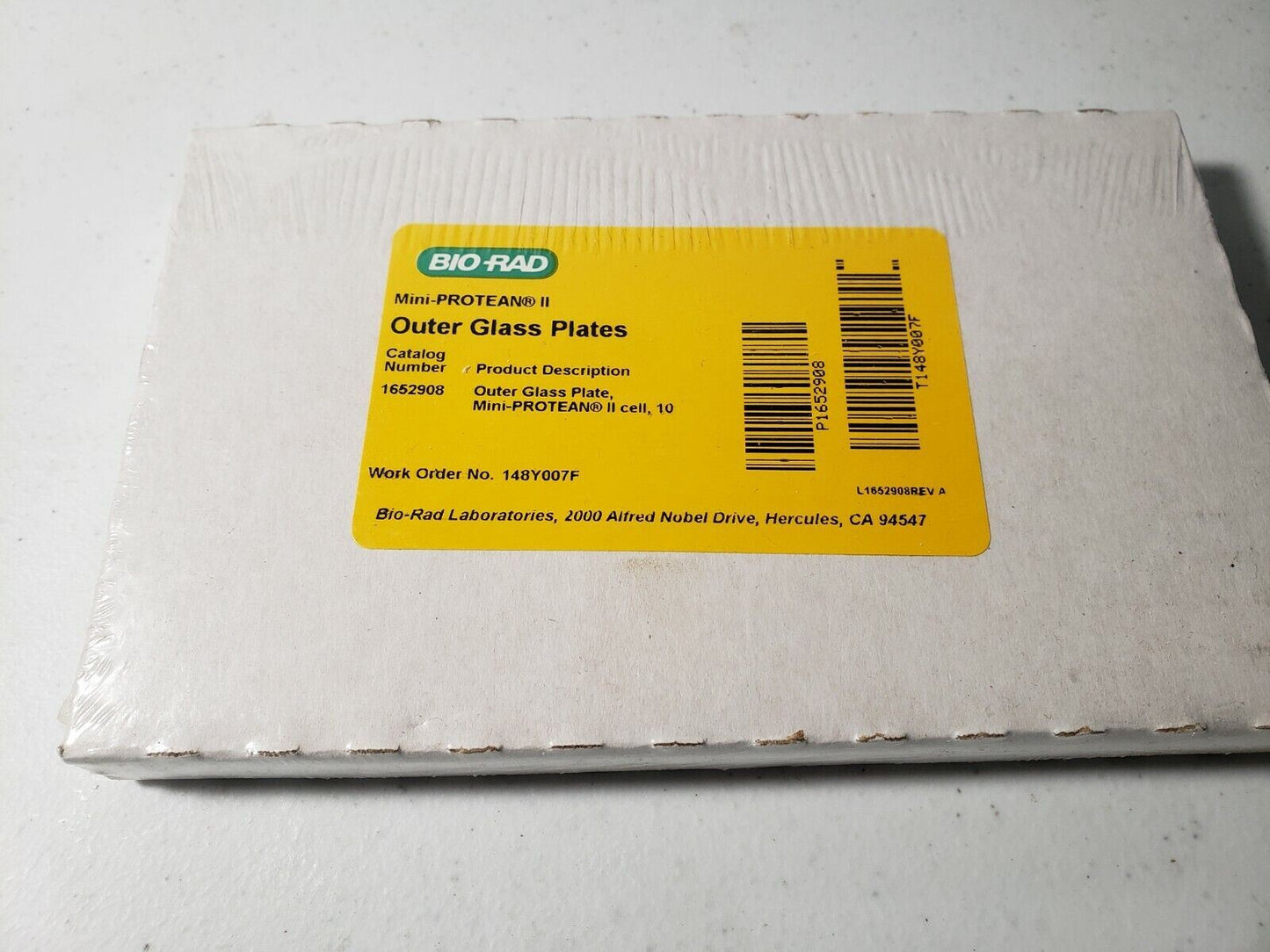 BioRad Outer Glass Plates Cat. No. 1652908 For Mini-PROTEAN II Cell, 10 Count