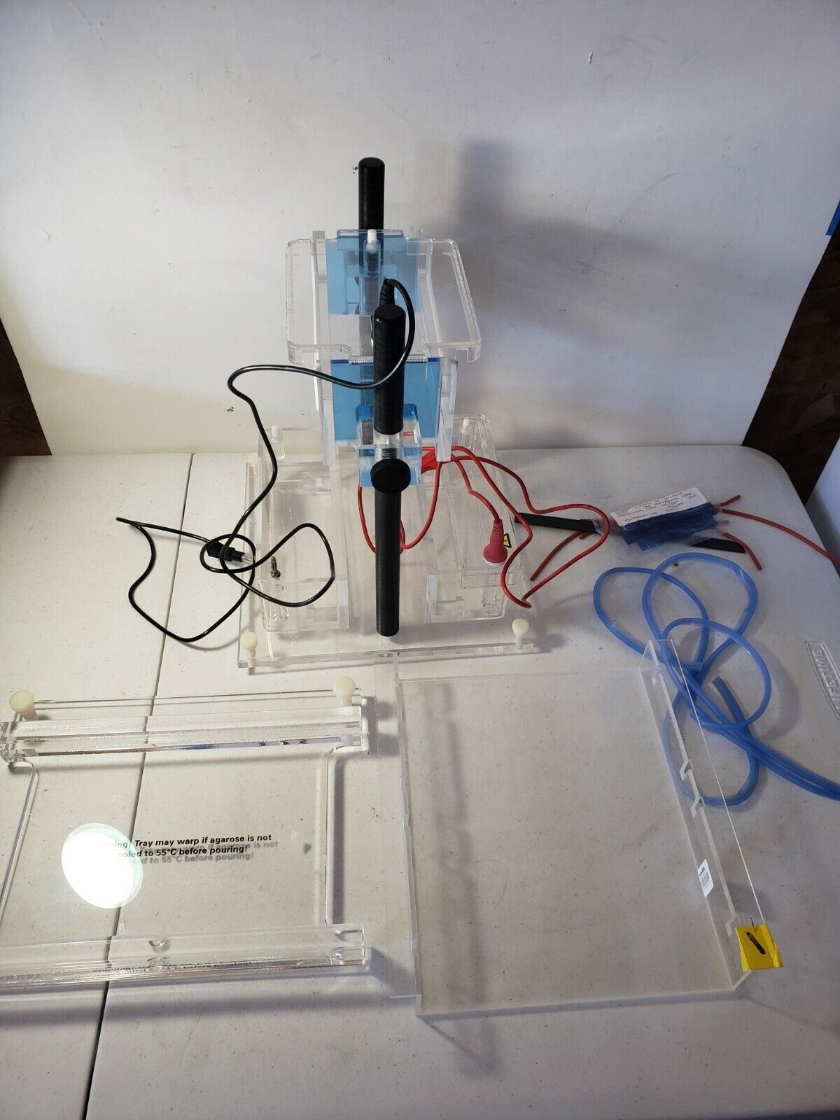 CBS Dual Adjustable Slab Gel Unit Parts DASG-250 Missing a Cover Electrophoresis