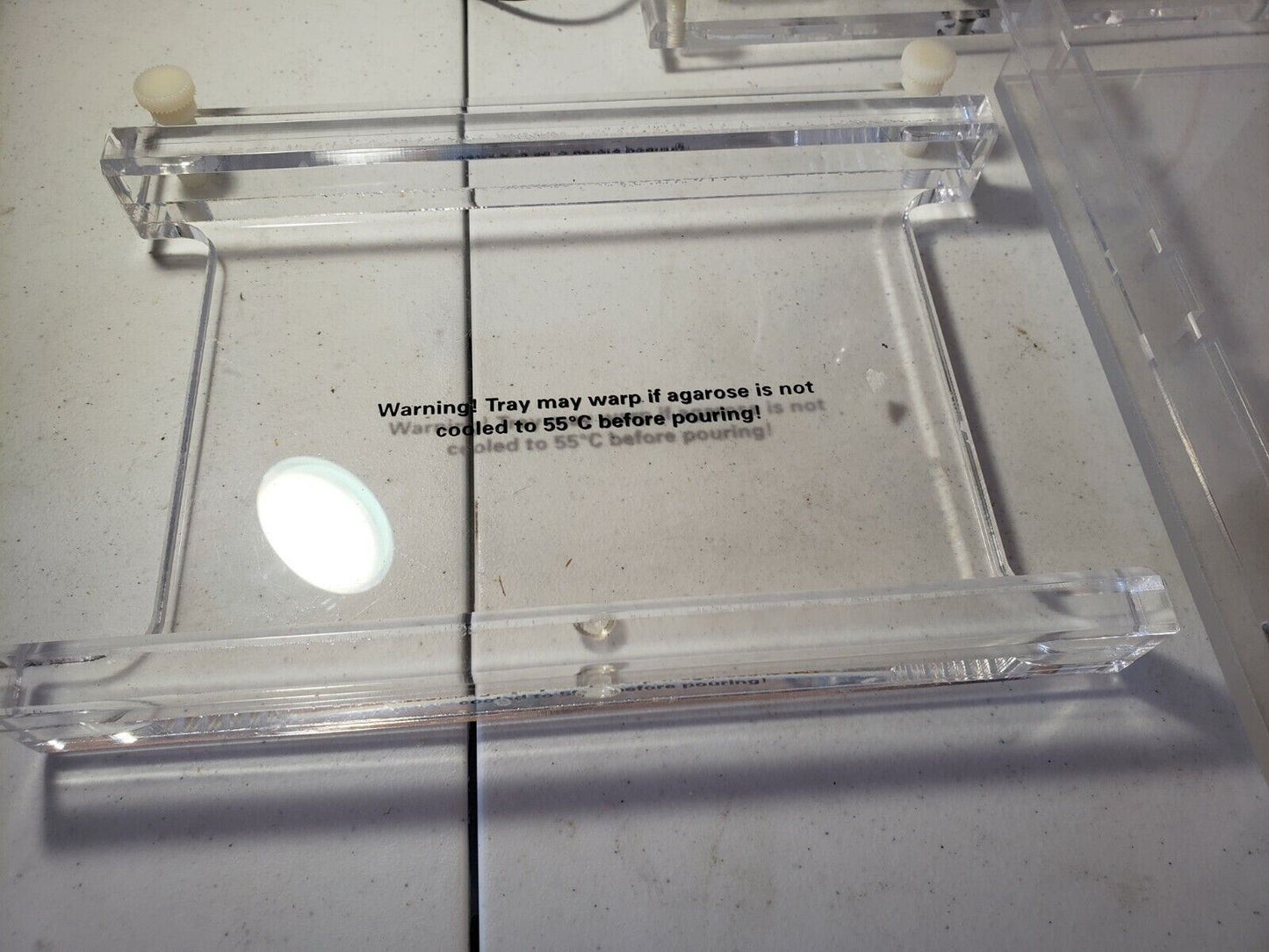 CBS Dual Adjustable Slab Gel Unit Parts DASG-250 Missing a Cover Electrophoresis