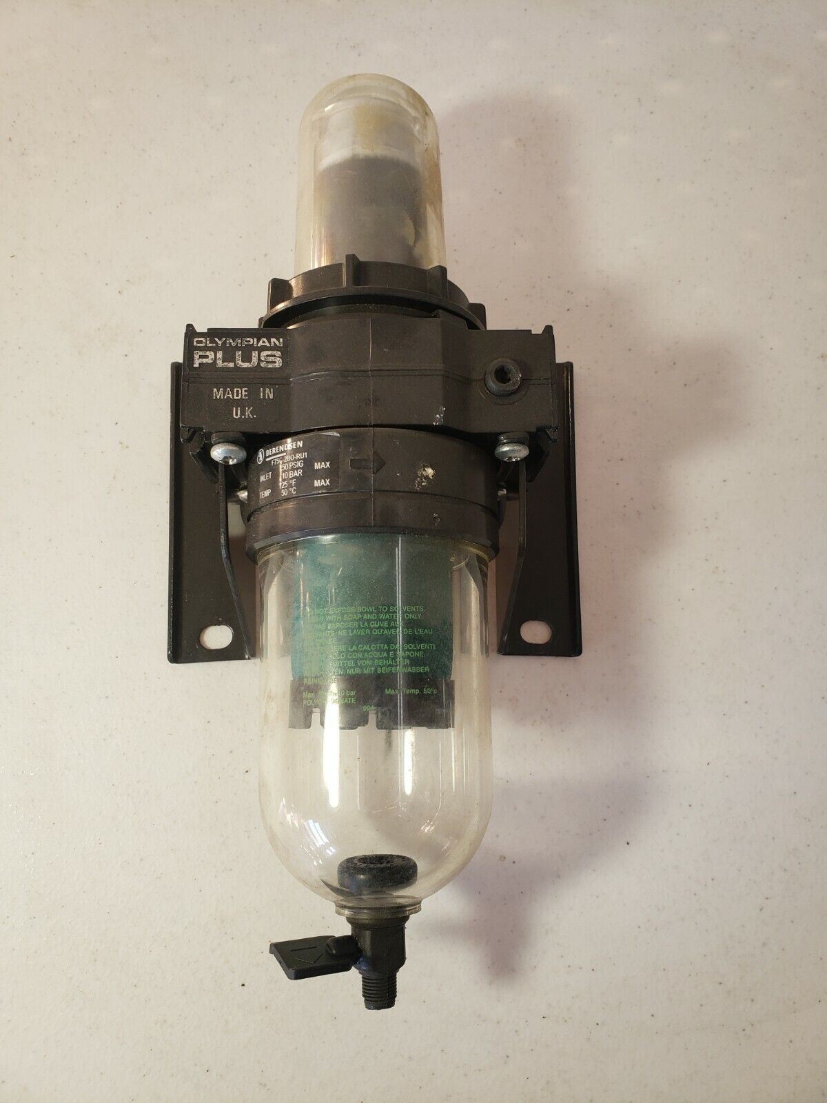 Berendsen Olympian Plus F75C-2BO-RU1 Regulator Filter Trap 150 PSI, 125°F Inlet