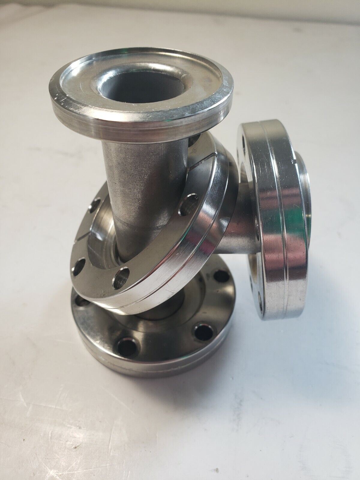 DN40CF 2-3/4" CF Conflat Tee Flange DN35CF 2.75" Stainless Steel