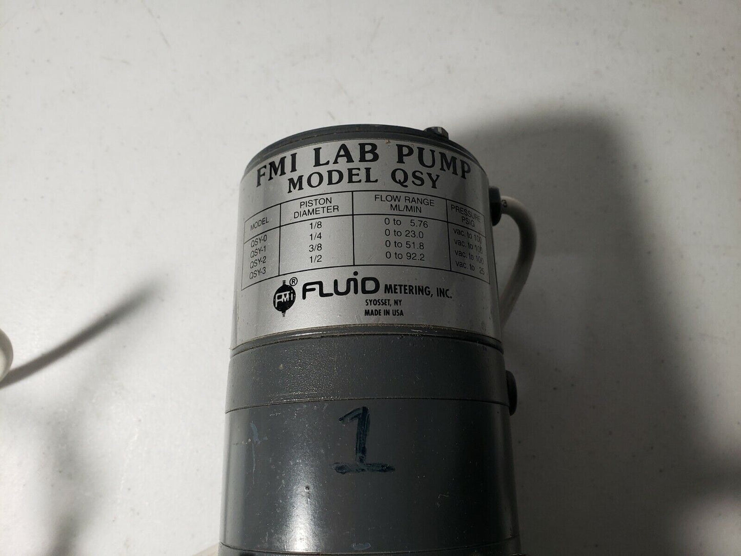 Fluid Metering Lab Pump FMI QSY "Q" Pump Cerapump PDM QSYMB
