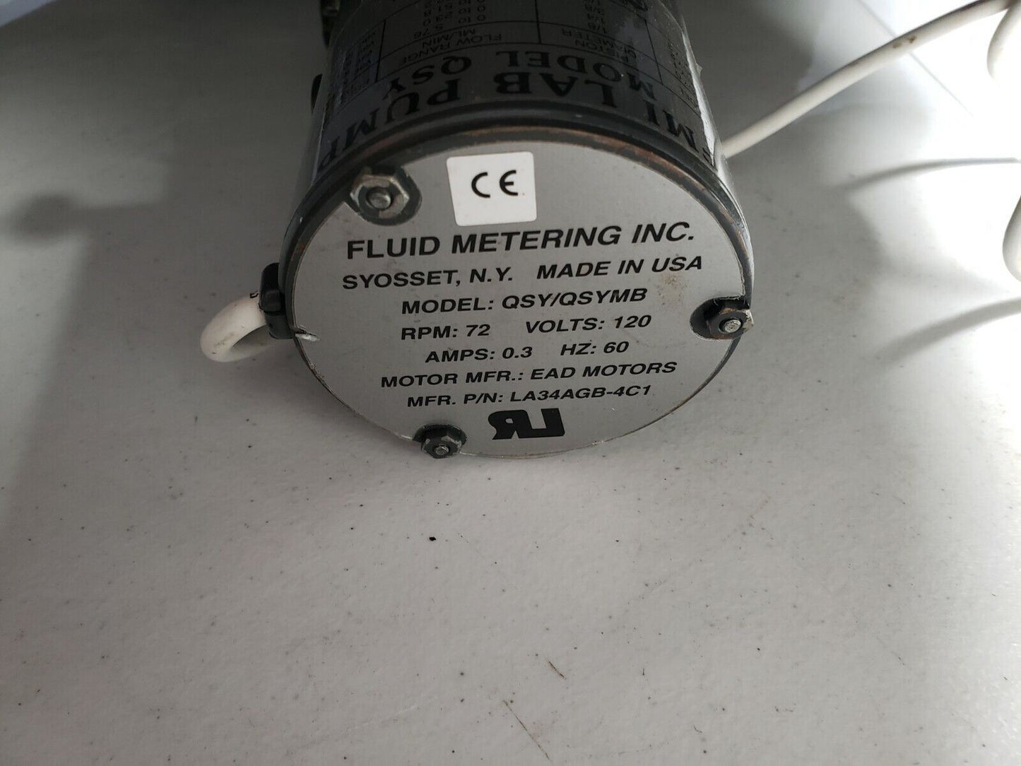Fluid Metering Lab Pump FMI QSY "Q" Pump Cerapump PDM QSYMB